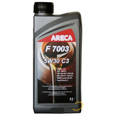 Моторное масло ARECA F7003 5W30 C3 / 11131 (1л)