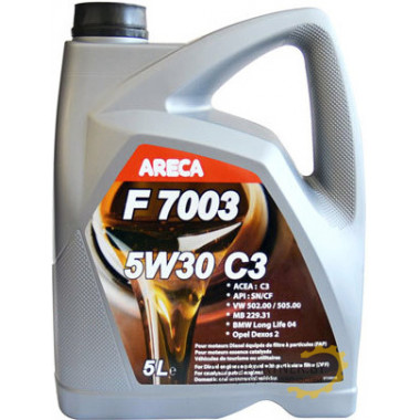 Моторное масло ARECA F7003 5W30 C3 / 11132 (5л)