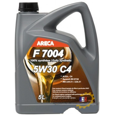 Моторное масло ARECA F7004 5W30 C4 / 11142 (5л)