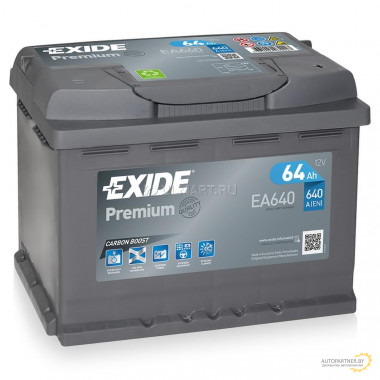 Аккумулятор EXIDE Premium 12в 64а/ч / EA640