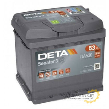 Аккумулятор DETA SENATOR3 38 а/ч / DA530