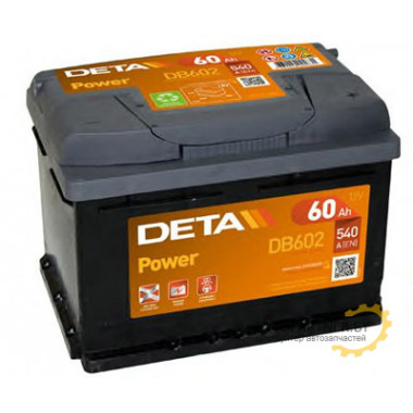 Аккумулятор DETA POWER 60 А/ч / DB602