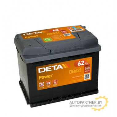 Аккумулятор DETA POWER 62 А/ч / DB621
