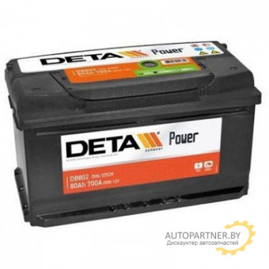 Аккумулятор DETA POWER 80 А/ч / DB802