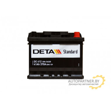 Аккумулятор DETA STANDARD 41 А/ч / DC412