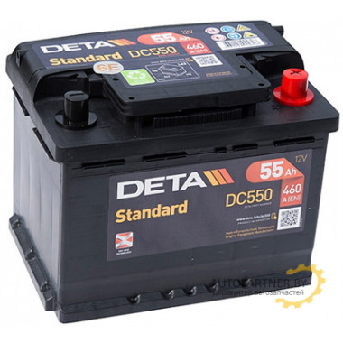 Аккумулятор DETA STANDARD 55 А/ч / DC550