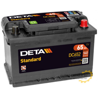 Аккумулятор DETA STANDARD 65 А/ч / DC652