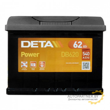 Аккумулятор DETA POWER 62 А/ч / DB620
