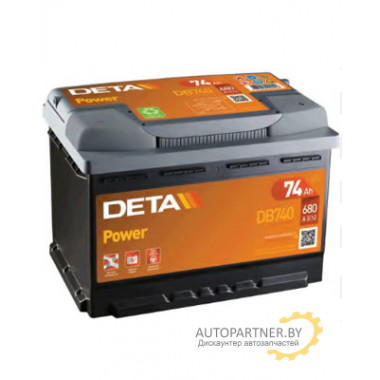 Аккумулятор DETA Power 74 А/ч / DB740