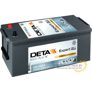 Аккумулятор DETA HVR PRO 225 А/ч / DE2253