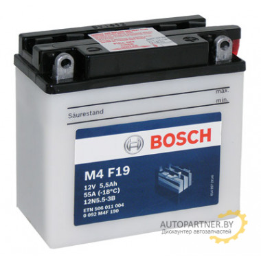 Аккумулятор BOSCH M4 F19 5.5 а/ч / 0092M4F190