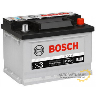 Аккумулятор BOSCH S3 004 53 А/ч / 0092S30041