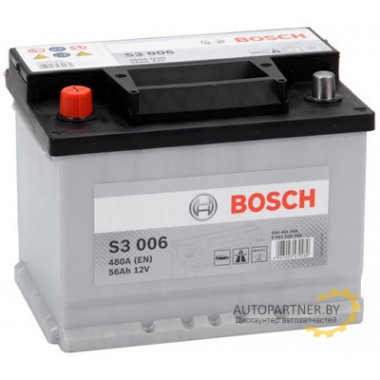 Аккумулятор BOSCH S3 006 56 а/ч / 0092S30060