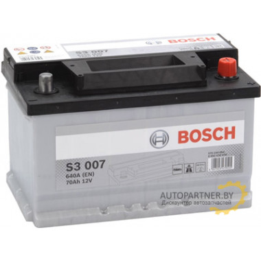 Аккумулятор BOSCH S3 007 70 а/ч / 0092S30070
