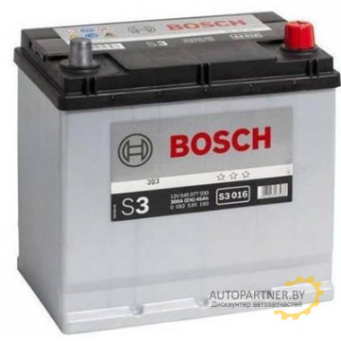 Аккумулятор BOSCH S3 016 45 а/ч / 0092S30160