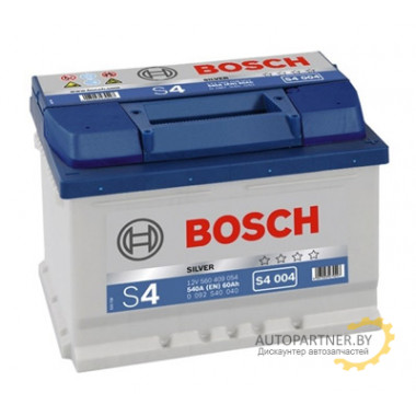 Аккумулятор BOSCH S4 Silver 004 60 а/ч / 0092S40040