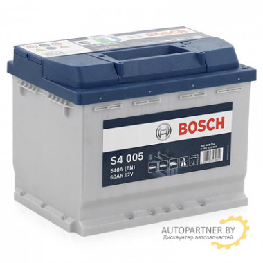 Аккумулятор BOSCH S4 Silver 005 60 а/ч / 0092S40050