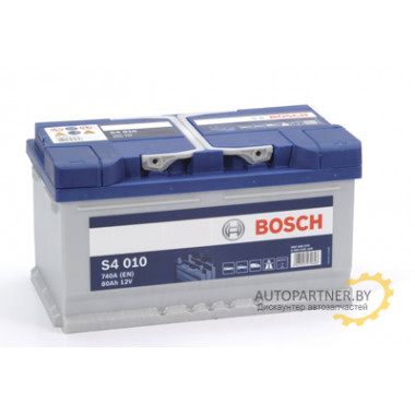 Аккумулятор BOSCH S4 Silver 010 80 а/ч / 0092S40100
