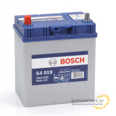 Аккумулятор BOSCH S4 019 40 А/ч / 0092S40190