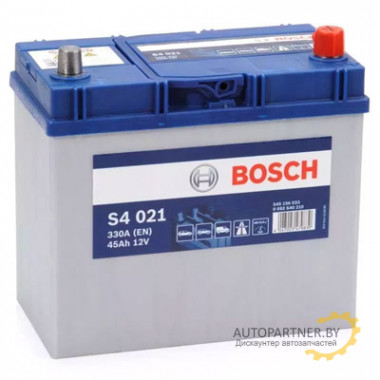 Аккумулятор BOSCH S4 Silver 021 45 а/ч / 0092S40210