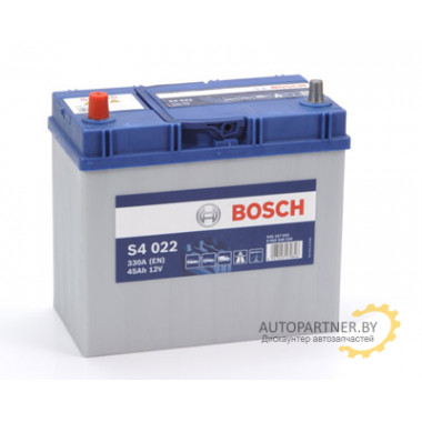 Аккумулятор BOSCH S4 Silver 022 45 а/ч / 0092S40220