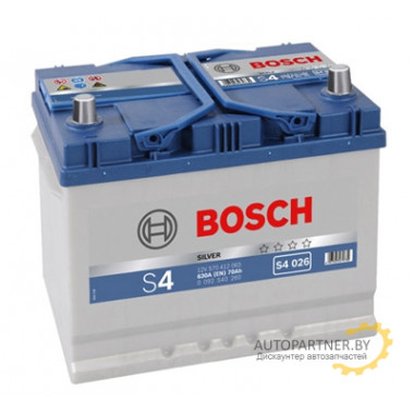 Аккумулятор BOSCH S4 Silver 026 0 а/ч / 0092S40260