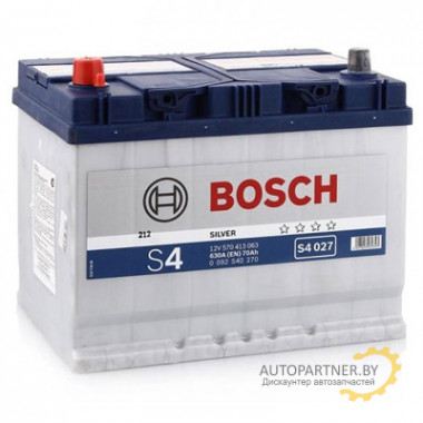 Аккумулятор BOSCH S4 Silver 027 70 а/ч / 0092S40270
