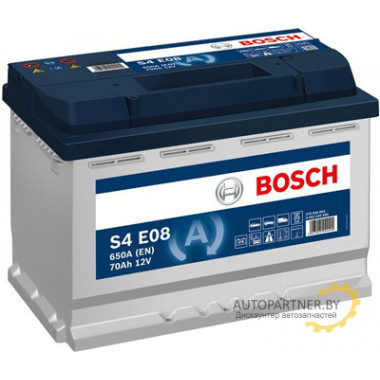 Аккумулятор BOSCH S4 EFB E08 70 А/ч / 0092S4E080