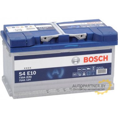 Аккумулятор BOSCH S4 EFB E010 75 А/ч / 0092S4E100