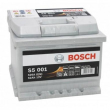 Аккумулятор BOSCH S5 Silver Plus 001 52 а/ч / 0092S50010