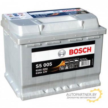 Аккумулятор BOSCH S5 Silver Plus 005 63 а/ч / 0092S50050