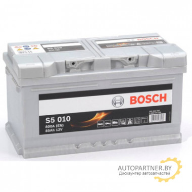 Аккумулятор BOSCH S5 Silver Plus 010 85 а/ч / 0092S50100