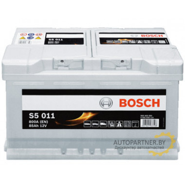Аккумулятор BOSCH S5 Silver Plus 011 85 а/ч / 0092S50110