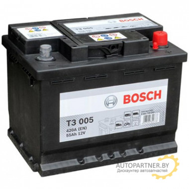 Аккумулятор BOSCH T3 005 55 а/ч / 0092T30050