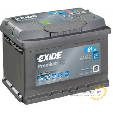 Аккумулятор EXIDE Premium 61 А/ч / EA612