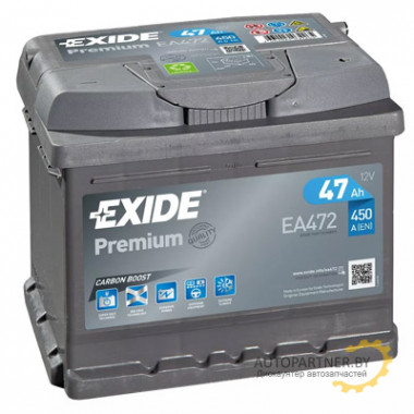 Аккумулятор EXIDE Premium 47 а/ч / EA472