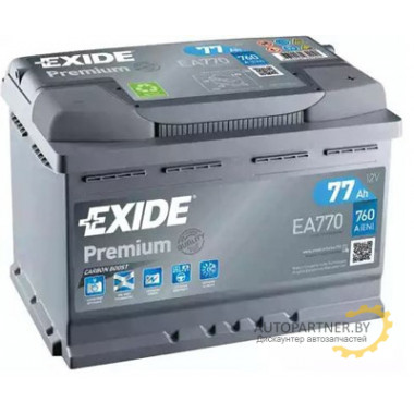 Аккумулятор EXIDE Premium 77 а/ч / EA770