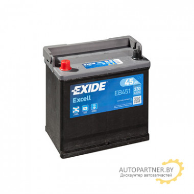Аккумулятор EXIDE Excell 45 а/ч / EB451