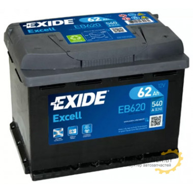 Аккумулятор EXIDE Excell 62 а/ч / EB620