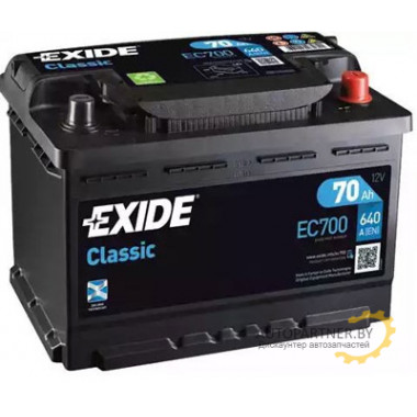 Аккумулятор EXIDE Classic 70 а/ч / EC700