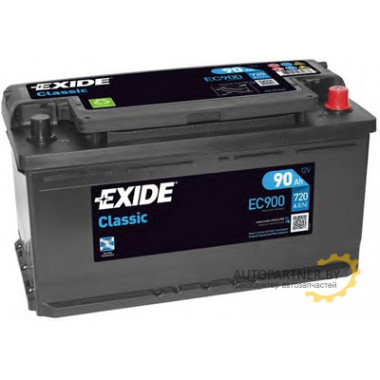 Аккумулятор EXIDE Classic 90 а/ч / EC900