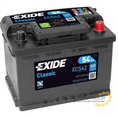 Аккумулятор EXIDE Classic 50 а/ч / EC542