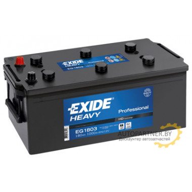 Аккумулятор EXIDE Heavy Professional 80 а/ч / EG1803