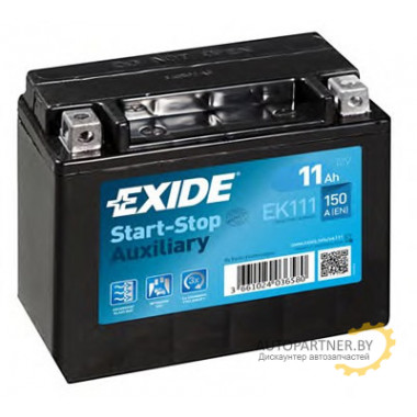Аккумулятор EXIDE Start-Stop Auxiliary 11 А/ч / EK111
