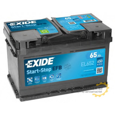 Аккумулятор EXIDE Start-Stop EFB 65 А/ч / EL652