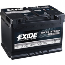 Аккумулятор EXIDE Micro-Hybrid ECM 70 а/ч / EL700