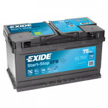 Аккумулятор EXIDE Start-Stop EFB 75 А/ч / EL752