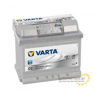 Аккумулятор VARTA Silver Dynamic C6 52 а/ч / 552401052