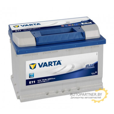 Аккумулятор VARTA Blue Dynamic E11 74 а/ч / 574012068
