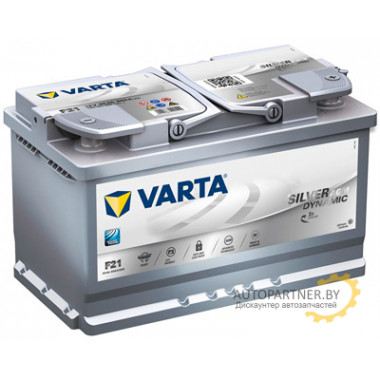 Аккумулятор VARTA Silver Dynamic AGM F21 80 а/ч / 580901080